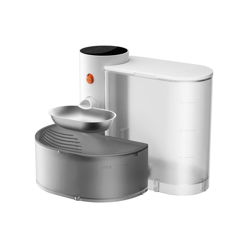 Smart Self-Refill Pet Water Fountain, Stainless Steel Bowl, 2025 New Arrival,Automatic Pet Water Dispenser, Pet Feeding Supplies for Small Dogs&Cats, Kitten Drinking Fountain, Dog&Cat Accessories, Cat Stuff, Petlife.
